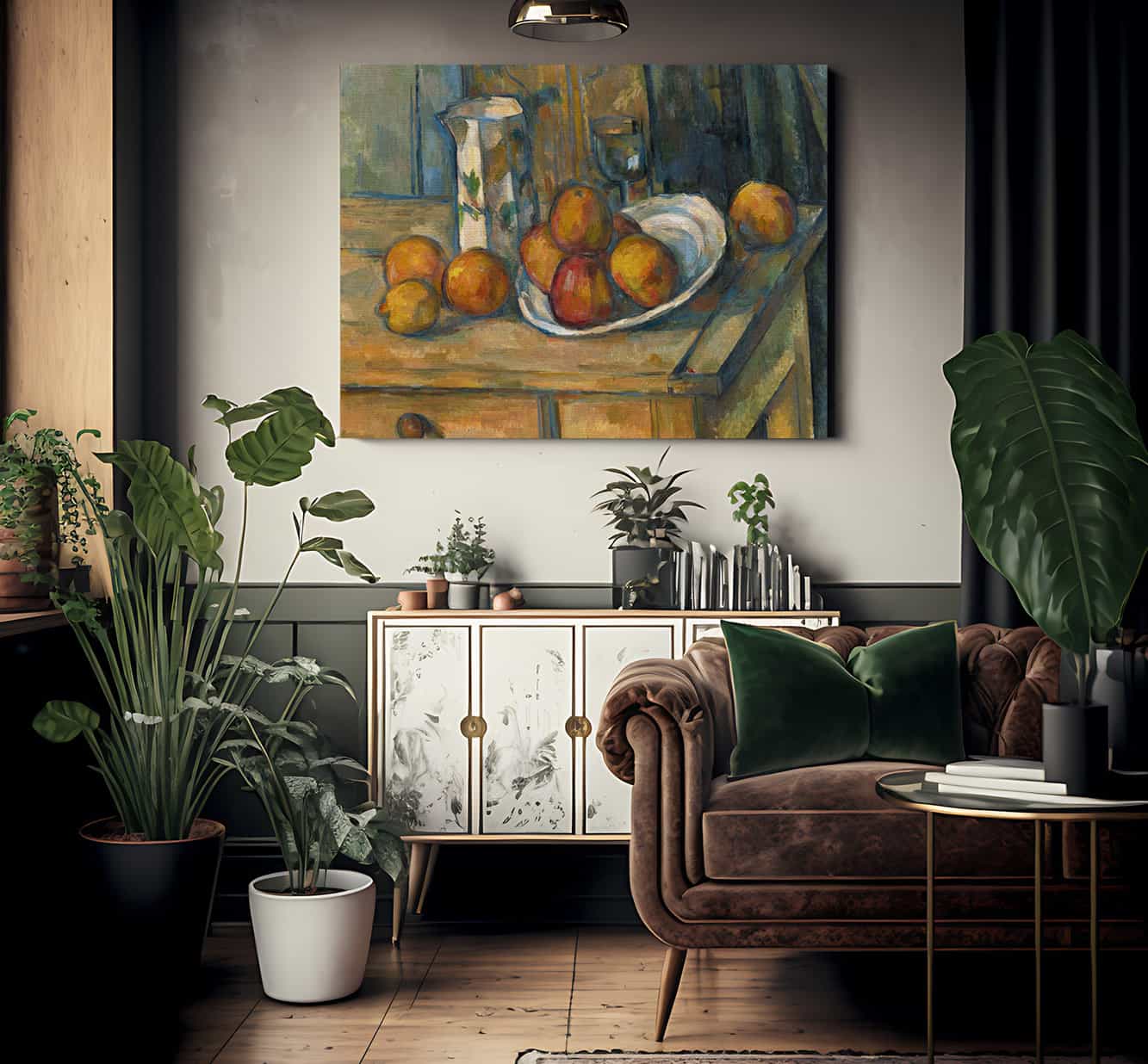 Still Life With Milk Jug And Fruit 2 By Paul Cezanne - Image 2