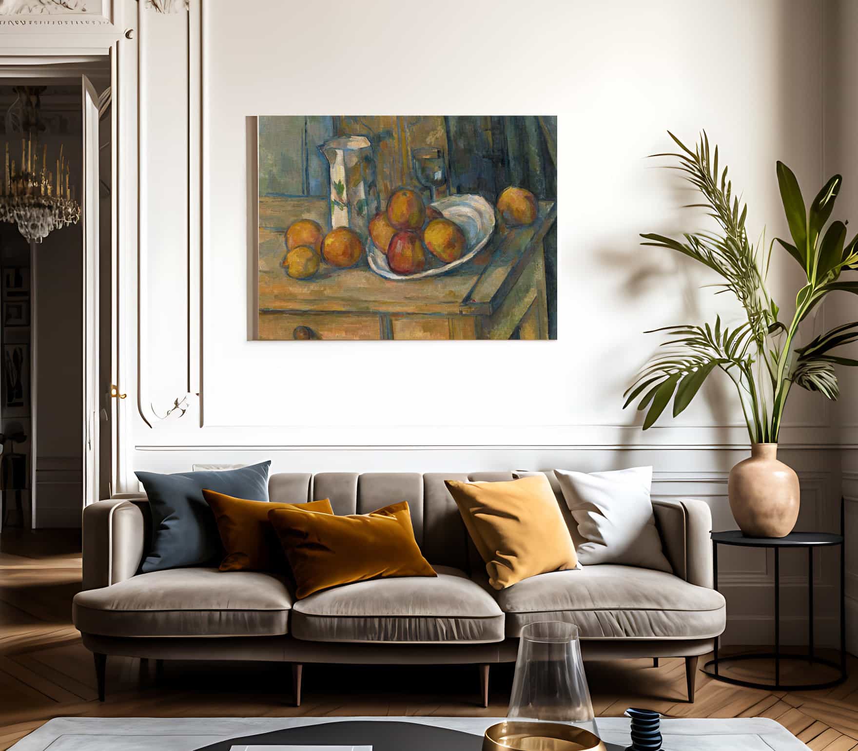 Still Life With Milk Jug And Fruit 2 By Paul Cezanne - Image 3