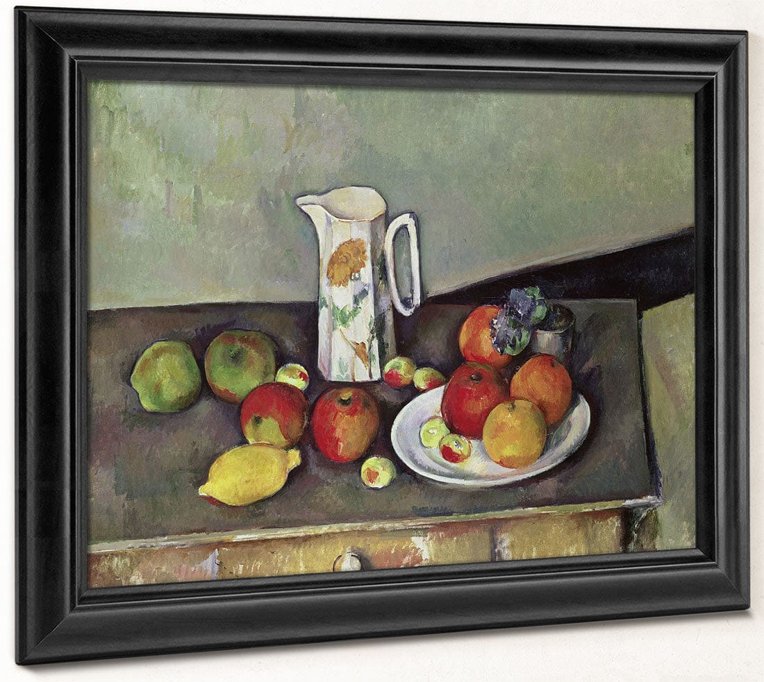 Still Life With Milk Jug And Fruit By Paul Cezanne - Image 8