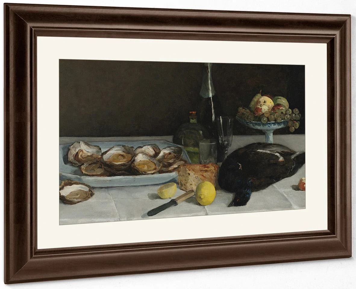 Still Life With Oysters By Eugene Henri Paul Gauguin - Image 5