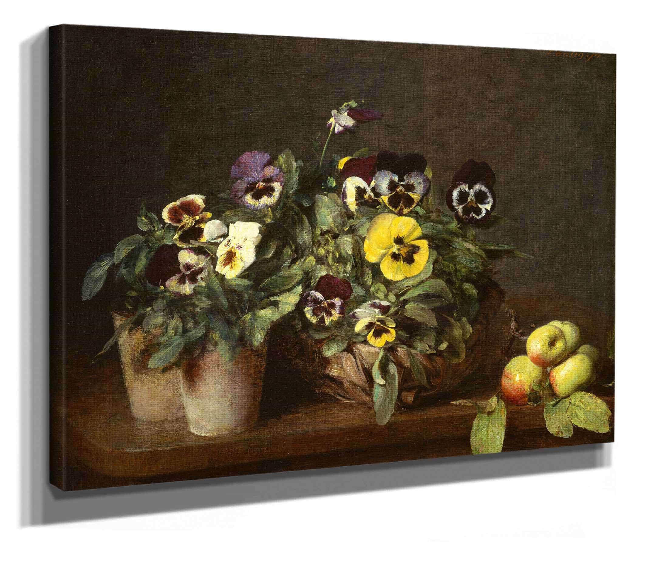 Still Life With Pansies  by Henri Fantin Latour - Image 2