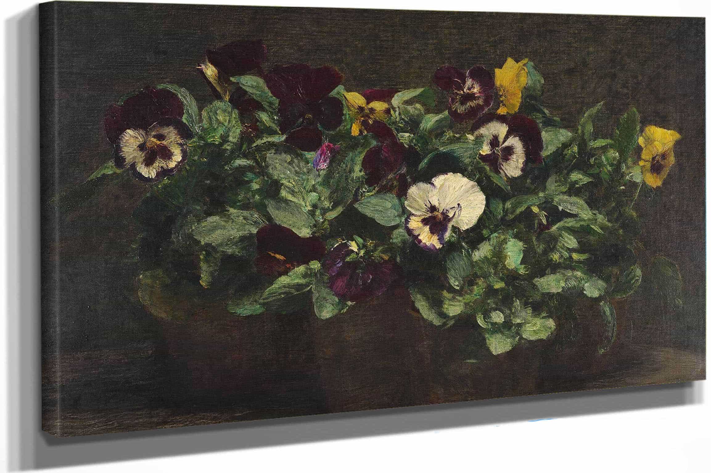 Still Life With Pansies  by Henri Fantin Latour - Image 5