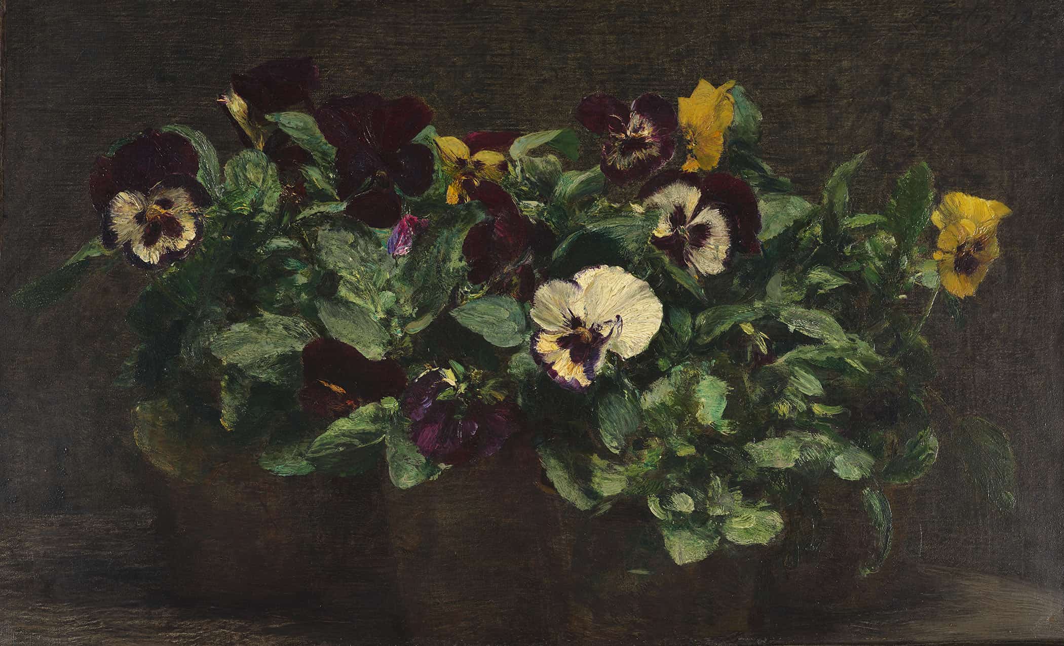 Still Life With Pansies  by Henri Fantin Latour - Image 6