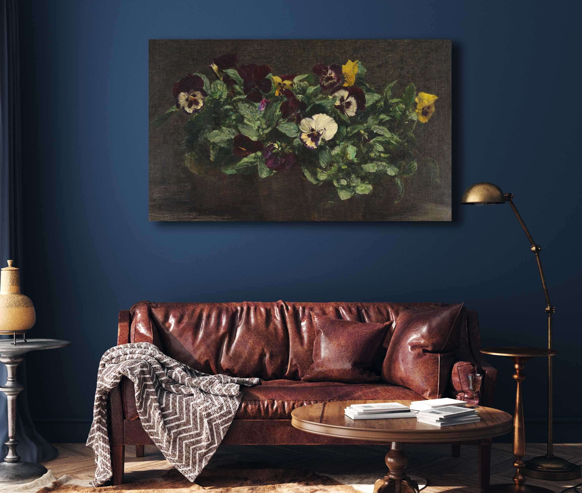Still Life With Pansies  by Henri Fantin Latour - Image 8