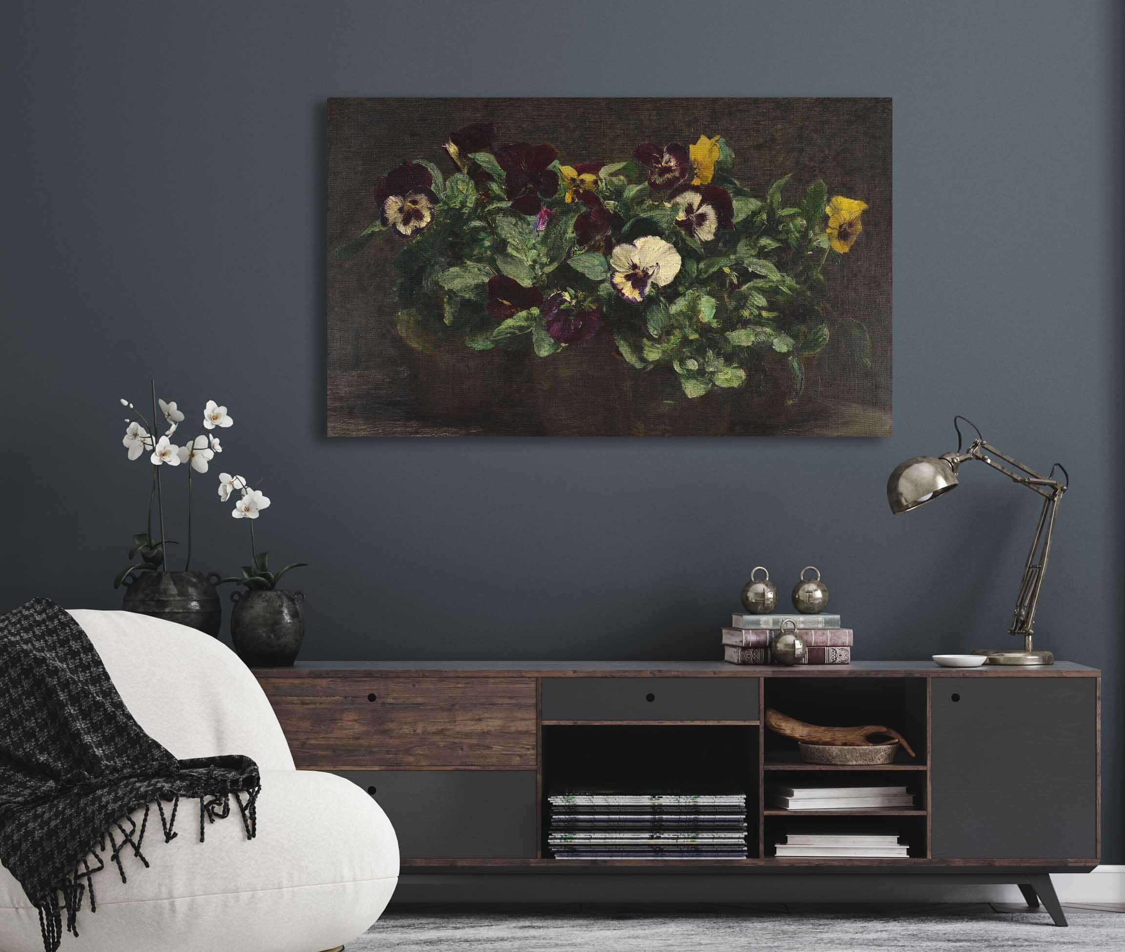 Still Life With Pansies  by Henri Fantin Latour - Image 9