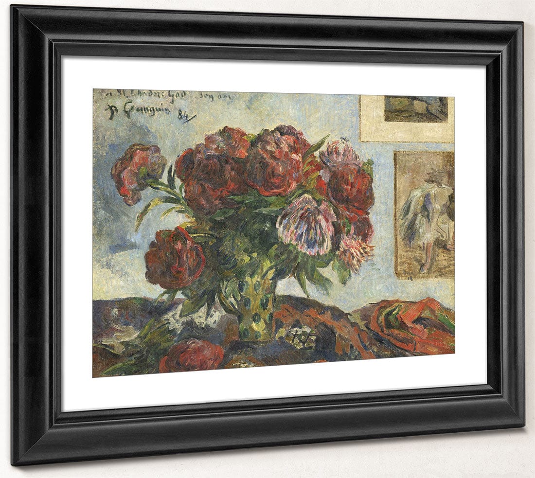 Still Life With Peonies By Paul Gauguin - Image 4