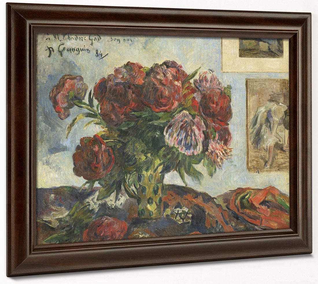 Still Life With Peonies By Paul Gauguin - Image 6