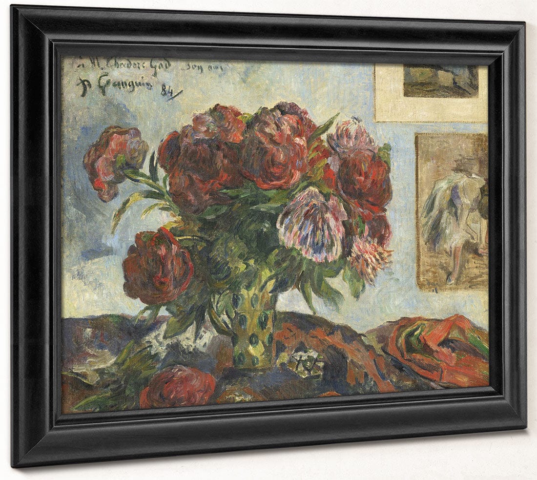 Still Life With Peonies By Paul Gauguin - Image 8