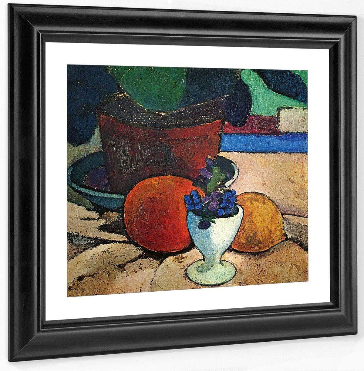 Still Life With Plant Leaf, Lemon And Orange By Paula Modersohn Becker - Image 4