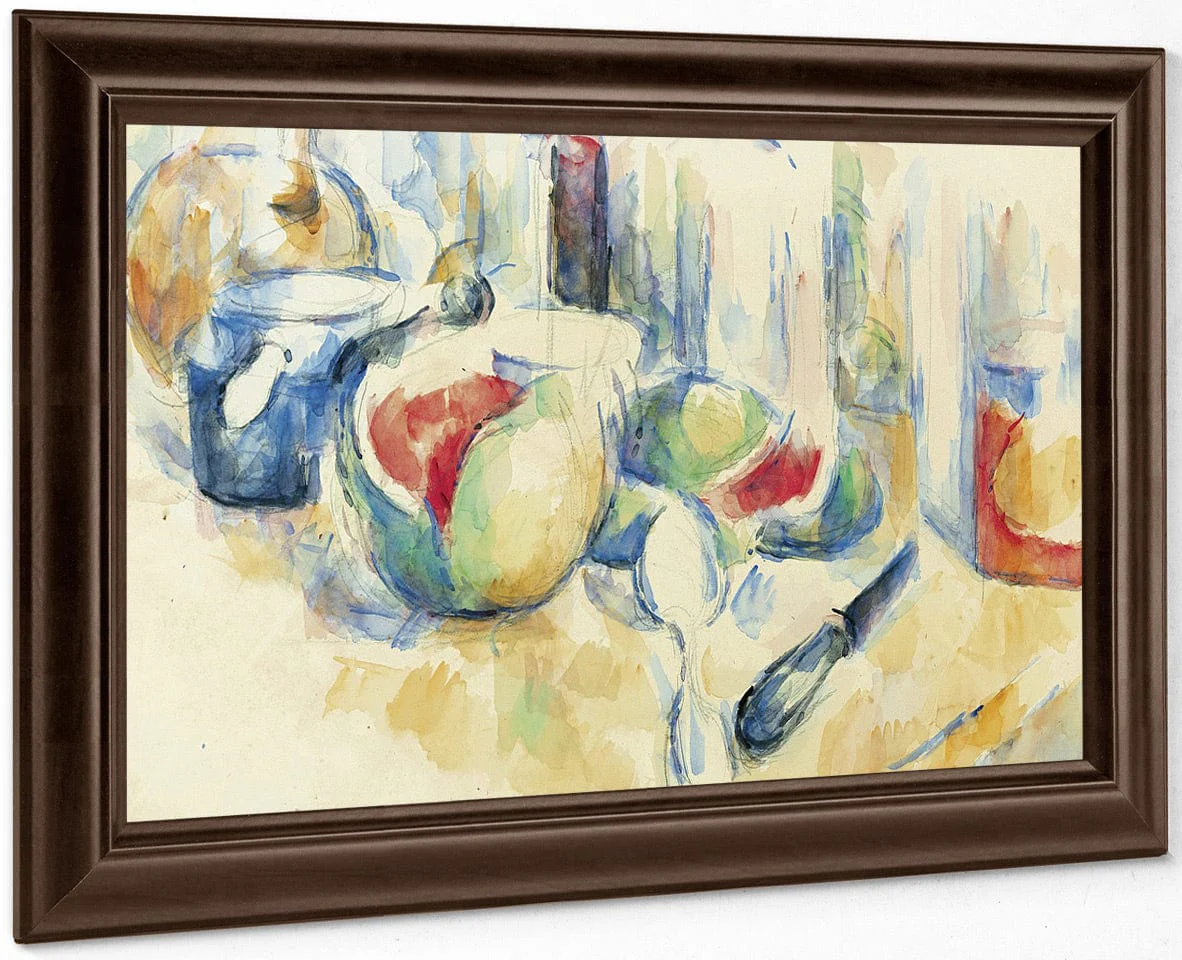 Still Life With Sliced Open Watermelon By Paul Cezanne - Image 6