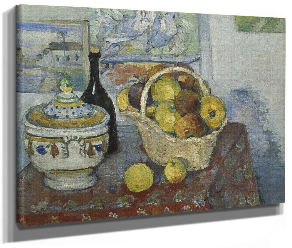 Still Life With Soup Tureen By Paul Cezanne