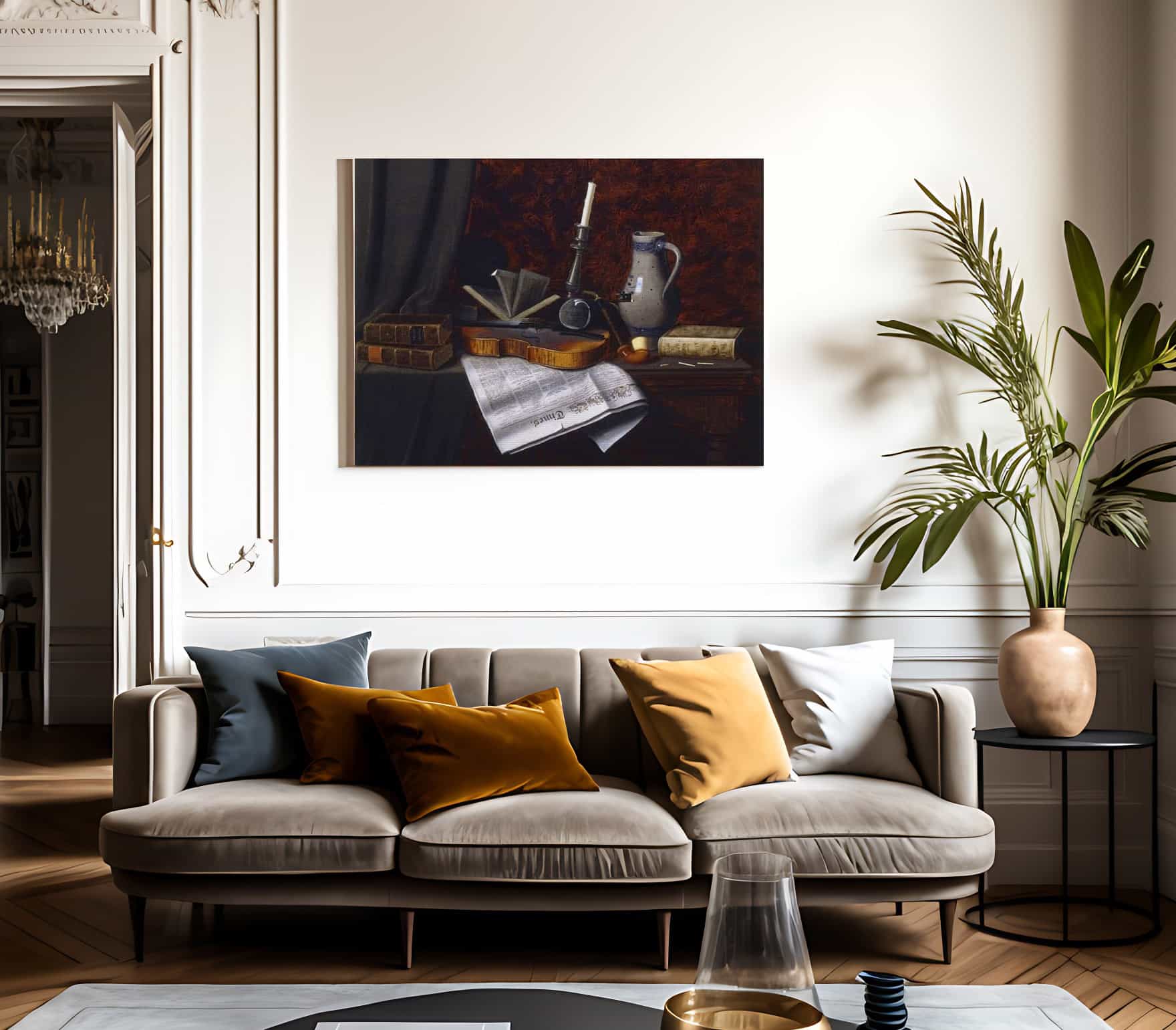 Still Life With Violin By William Michael Harnett - Image 3