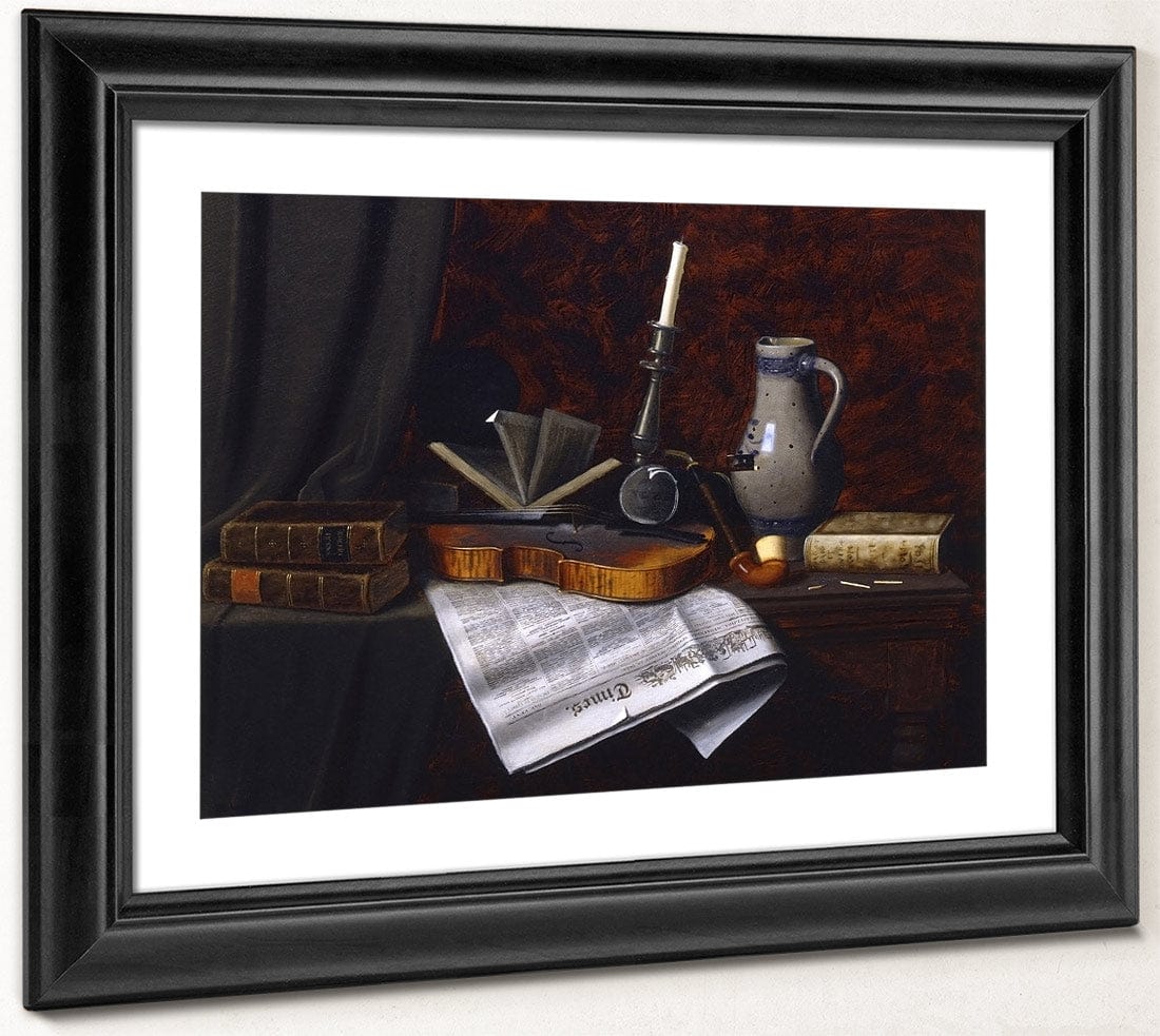 Still Life With Violin By William Michael Harnett - Image 4