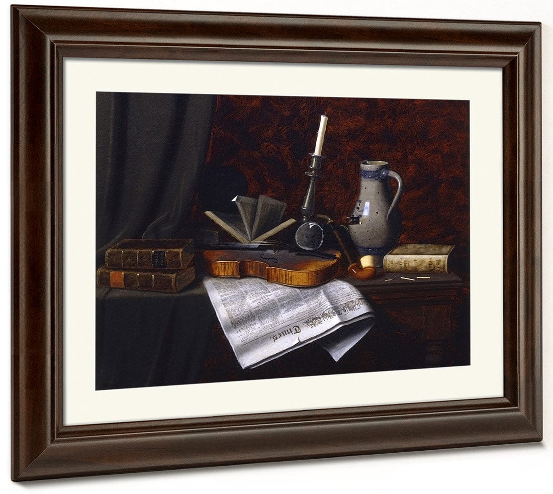 Still Life With Violin By William Michael Harnett - Image 5