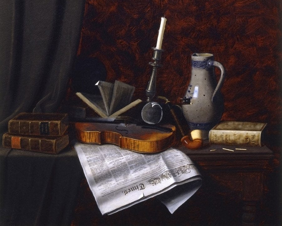 Still Life With Violin By William Michael Harnett - Image 7