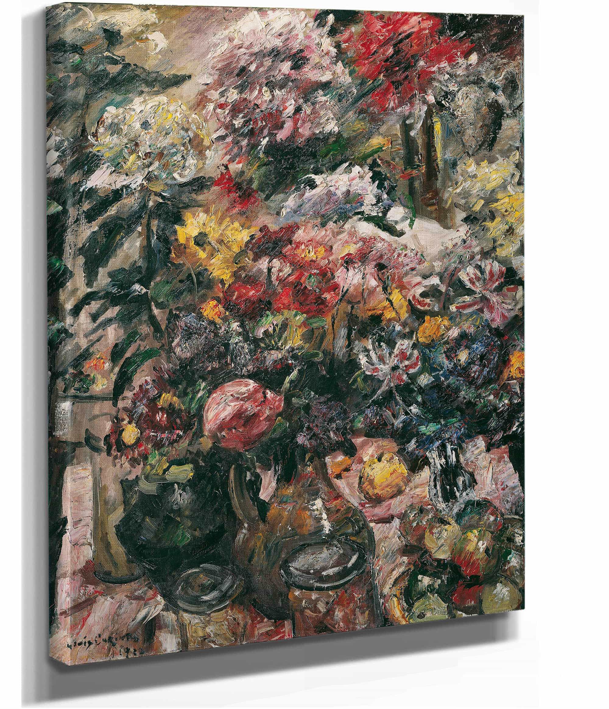 Stillleben Mit Chrysanthemen Und Amaryllis by Lovis Corinth - Image 2