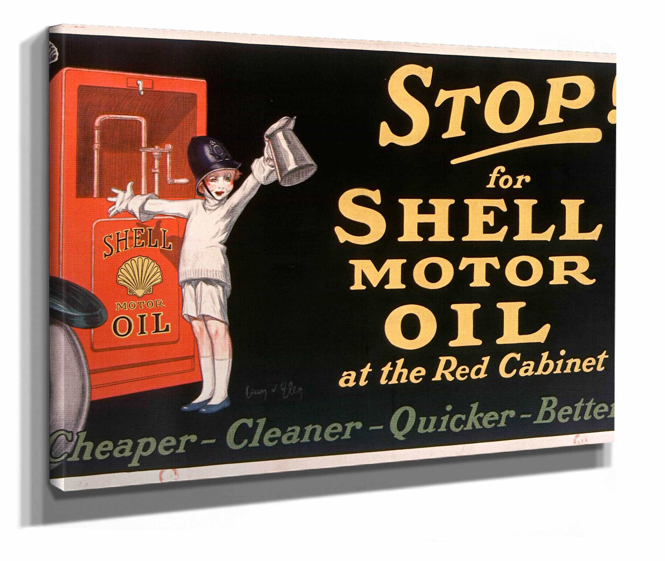 Stop For Shell Motor Oil At The Red Cabinet by Jean Dylen - Image 2