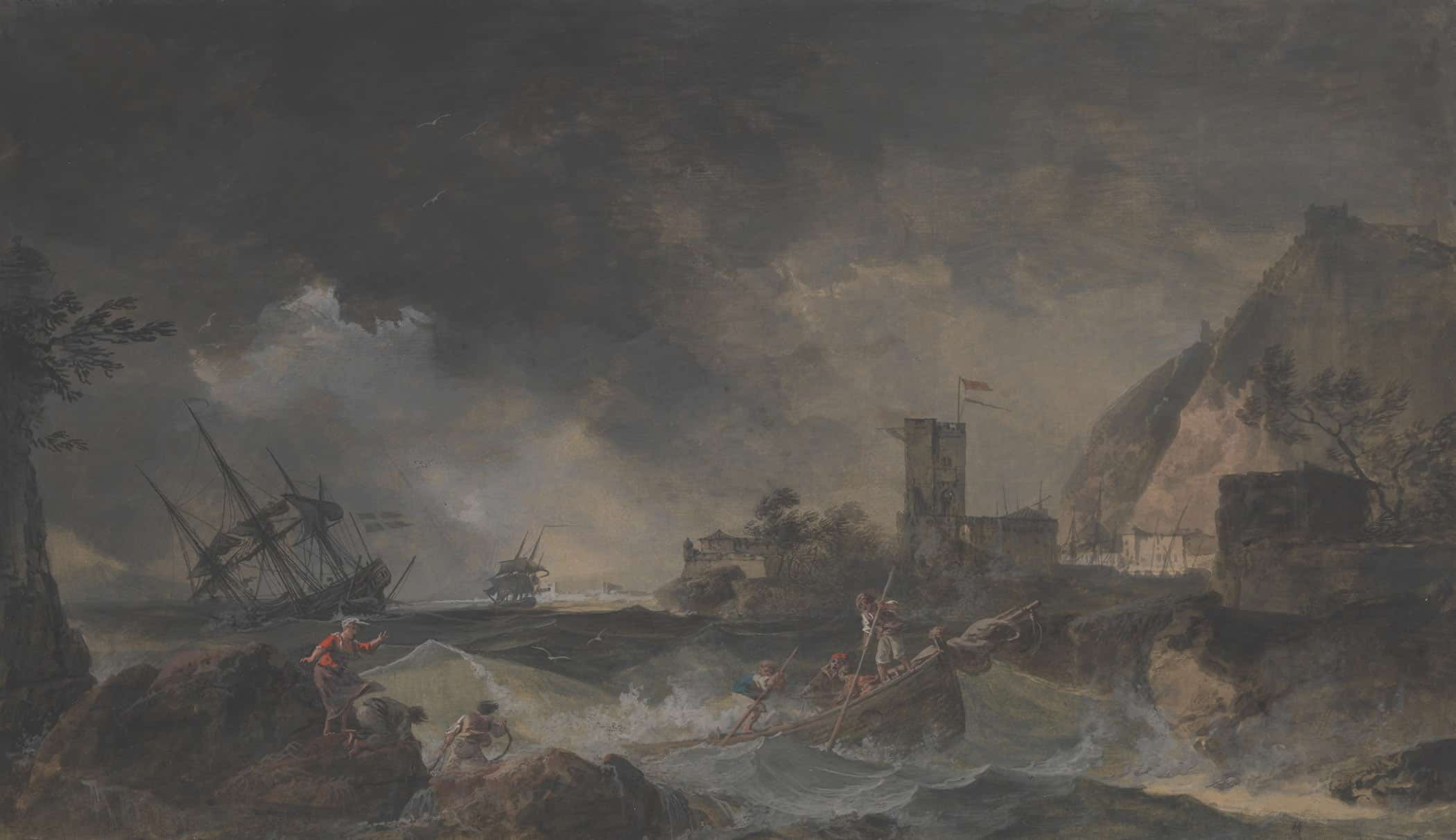 Storm by Claude Joseph Vernet - Image 2