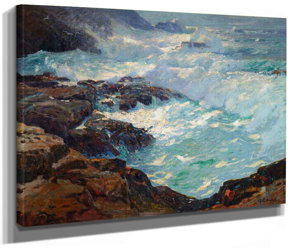 Storm Lashed Coast By William Frederick Ritschel By William Frederick Ritsche
