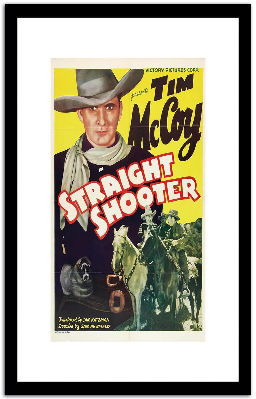 Straight Shooter Vintage Poster