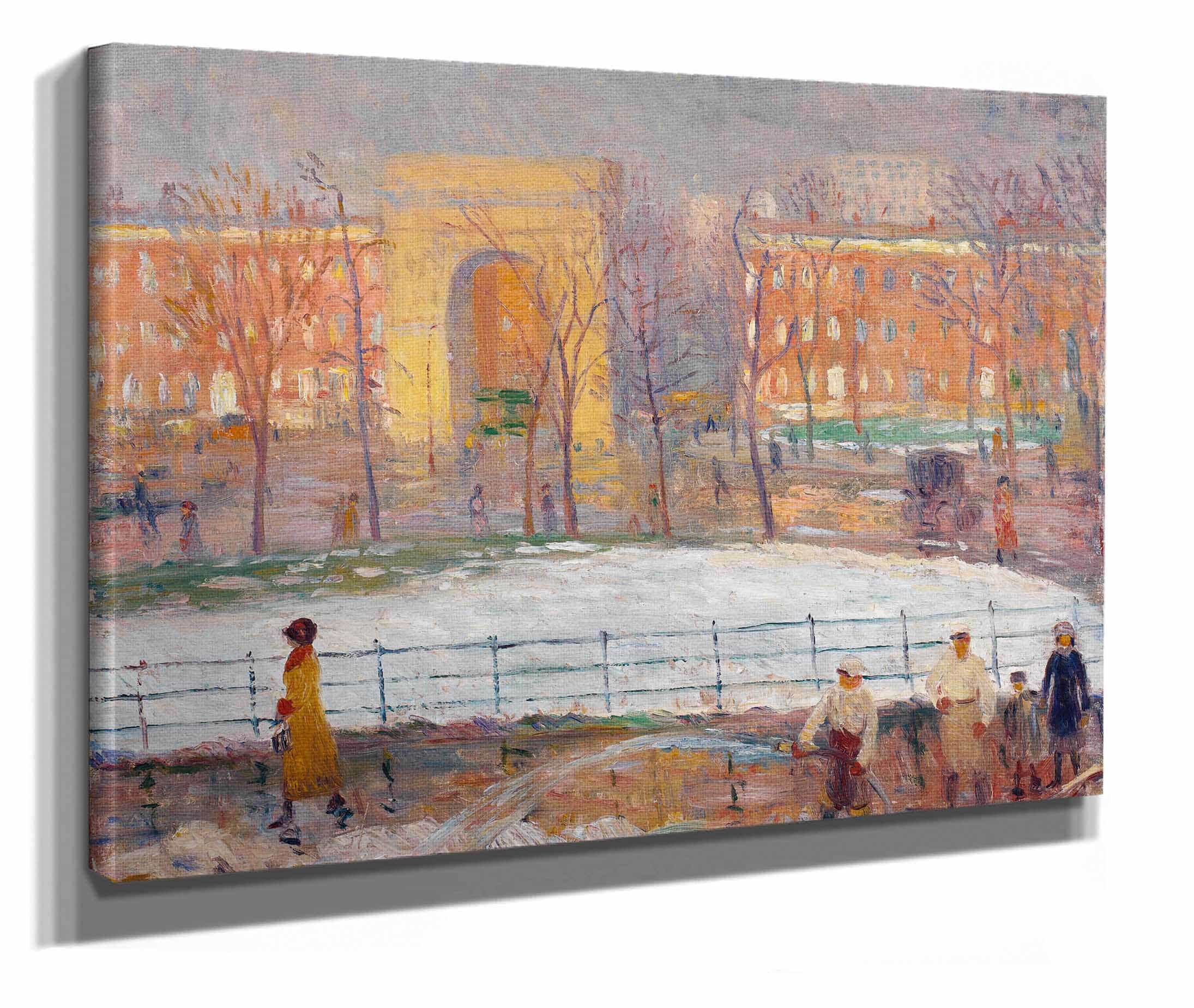 Street Cleaners Washington Square by William James Glackens - Image 2
