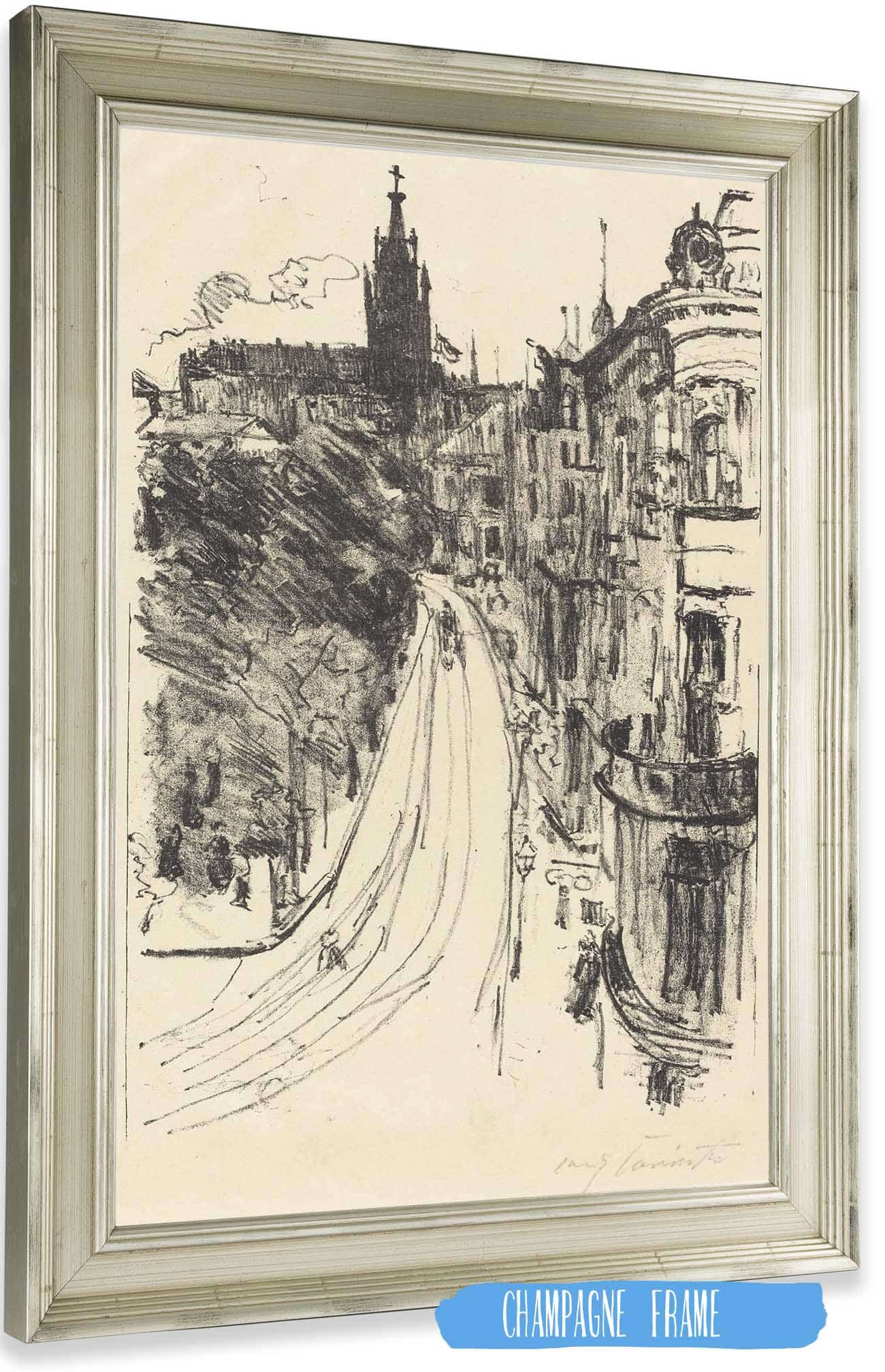 Street In Konigsberg Strasse In Konigsberg by Lovis Corinth