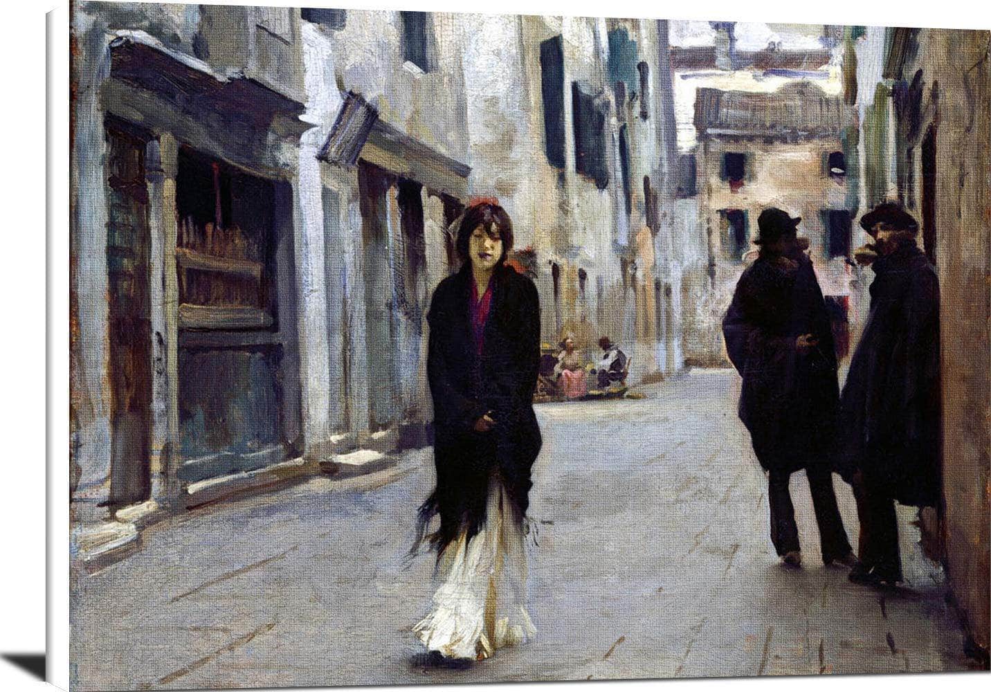 Street In Venice Painting John Singer Sargent Canvas Art