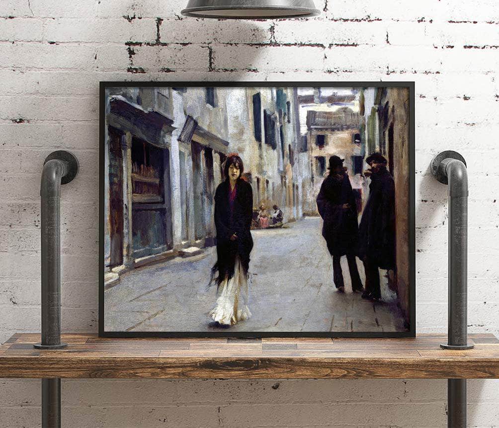Street In Venice Painting John Singer Sargent Canvas Art - Image 4