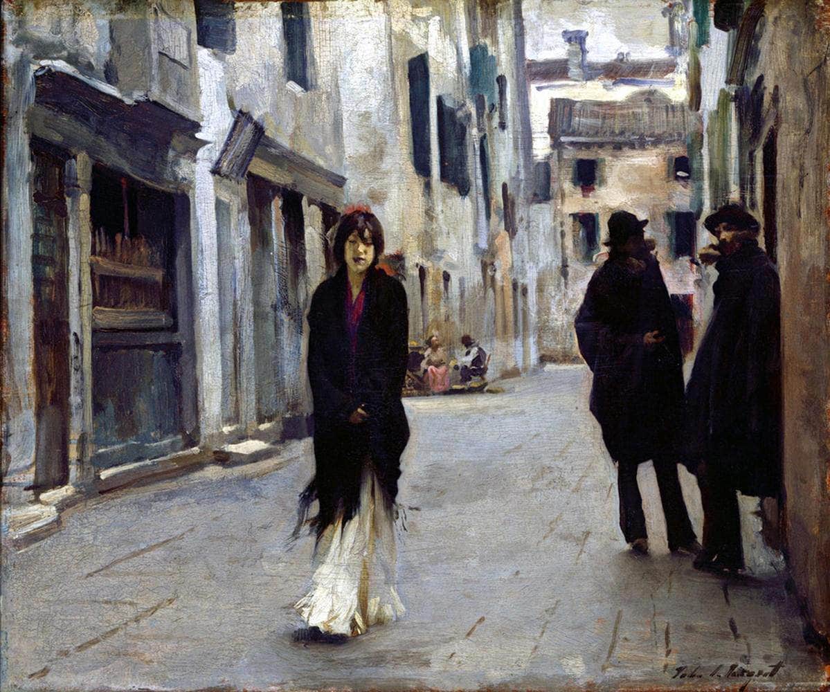Street In Venice Painting John Singer Sargent Canvas Art - Image 5