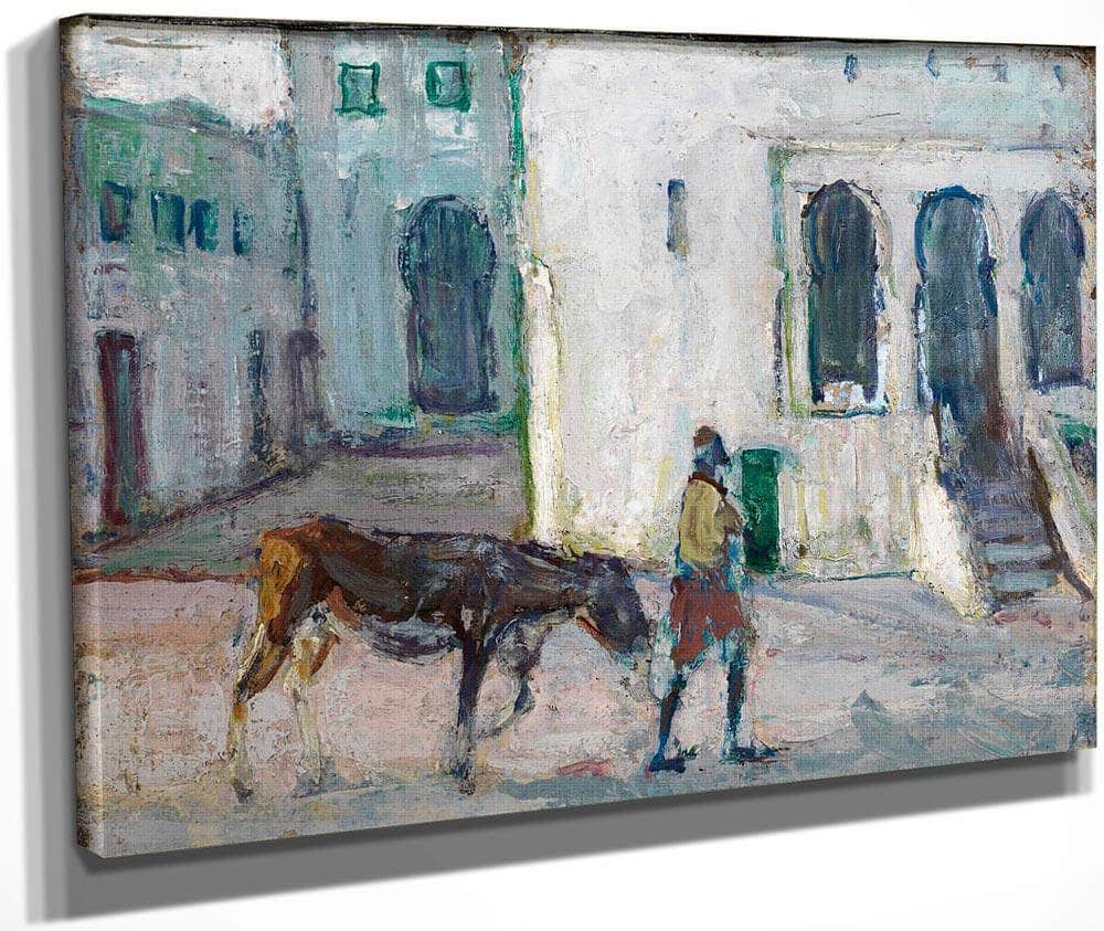Street Scene, Tangier (Man Leading Calf) By Henry Ossawa Tanner