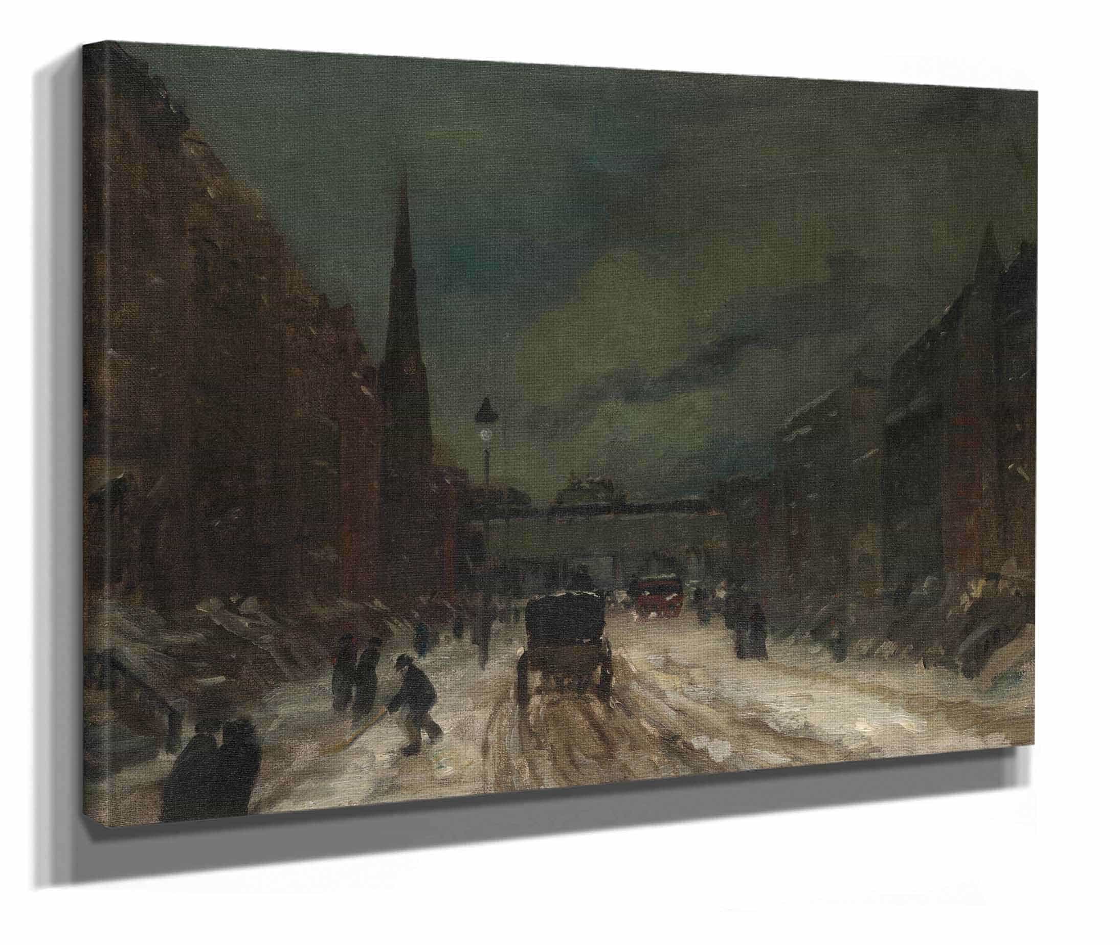 Street Scene With Snow Th Street Nyc by Robert Henri - Image 2