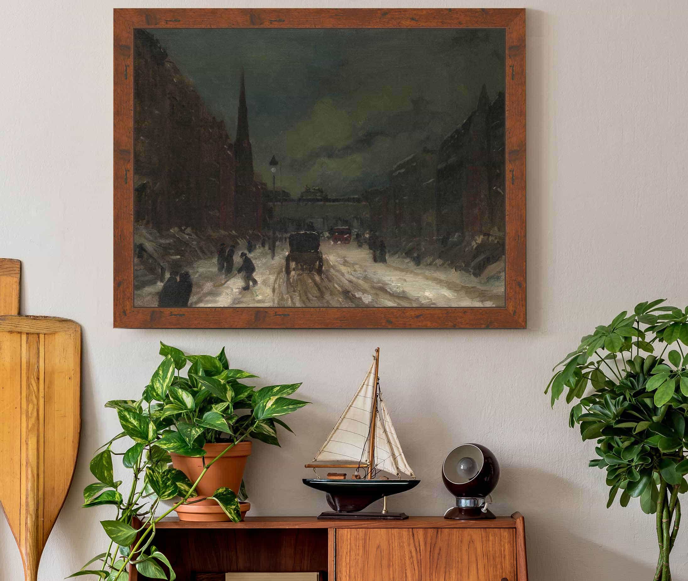 Street Scene With Snow Th Street Nyc by Robert Henri - Image 3