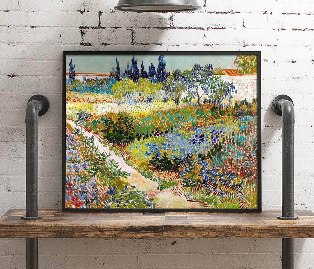 Stretched Canvas Garden At Arles Painting Vincent Van Gogh Canvas Art - Image 4