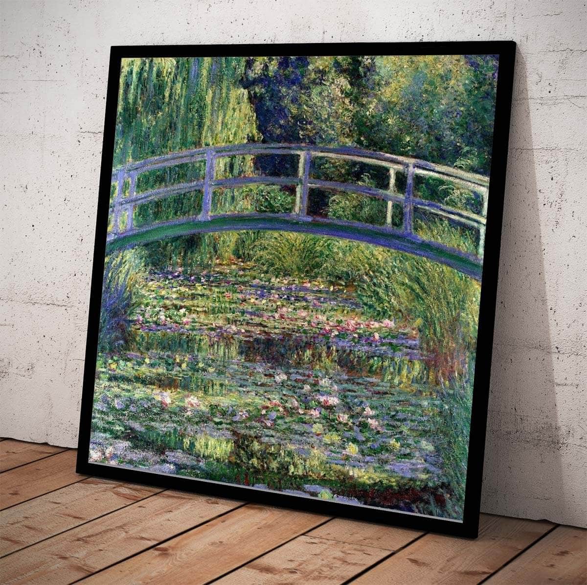 Stretched Canvas Water Lilies Japanese Bridge Painting Claude Monet Canvas Art - Image 4