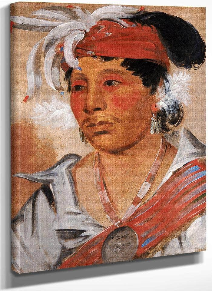String, A Renowned Warrior By George Catlin