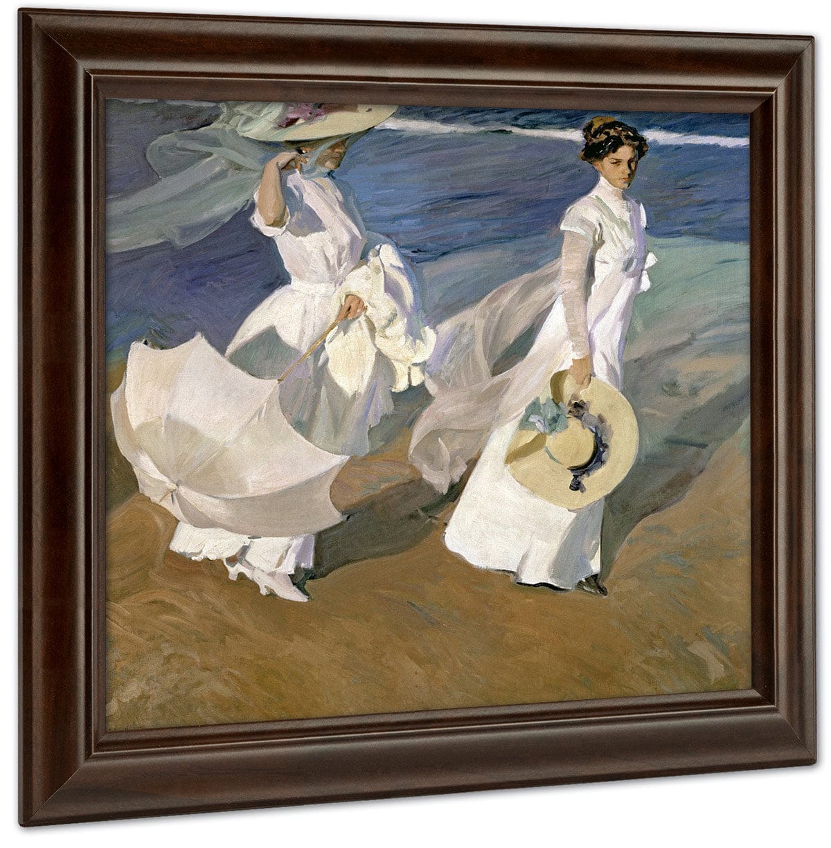Strolling Along The Seashore By Joaquin Sorolla Y Bastida - Image 4