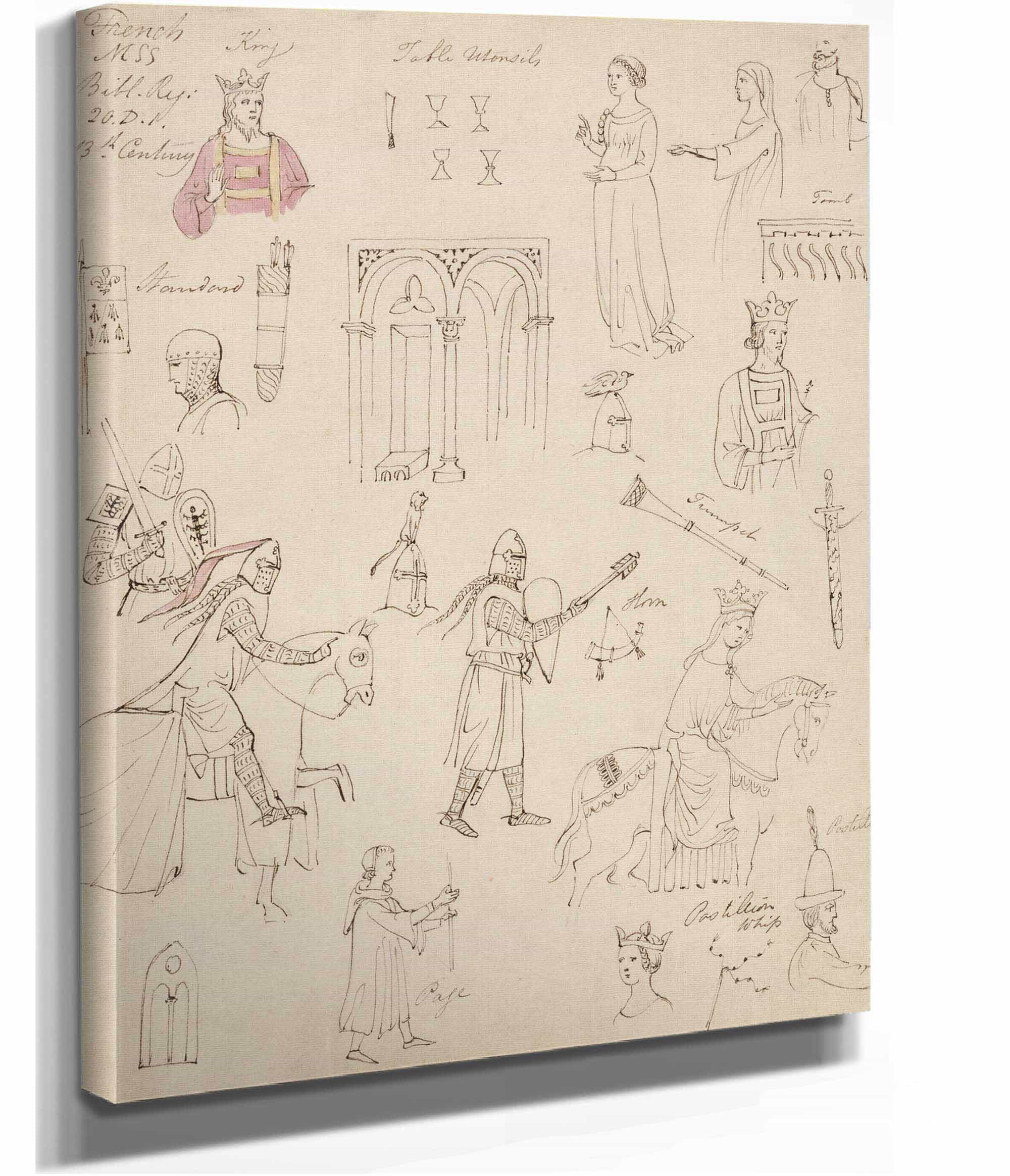 Studies From A Fench Mss Bible Register by Robert Smirke - Image 2