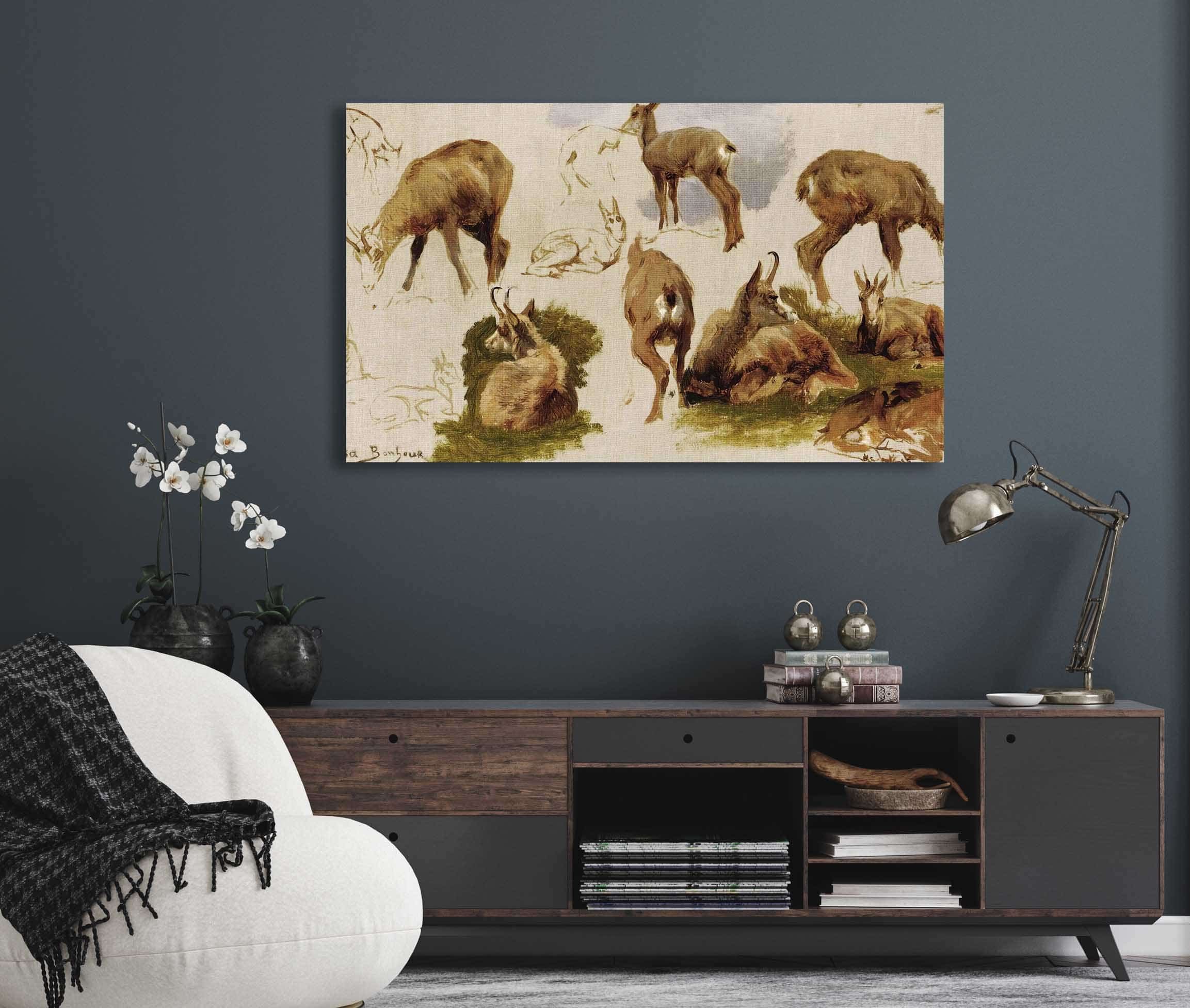 Studies Of An Isard by Rosa Bonheur - Image 5