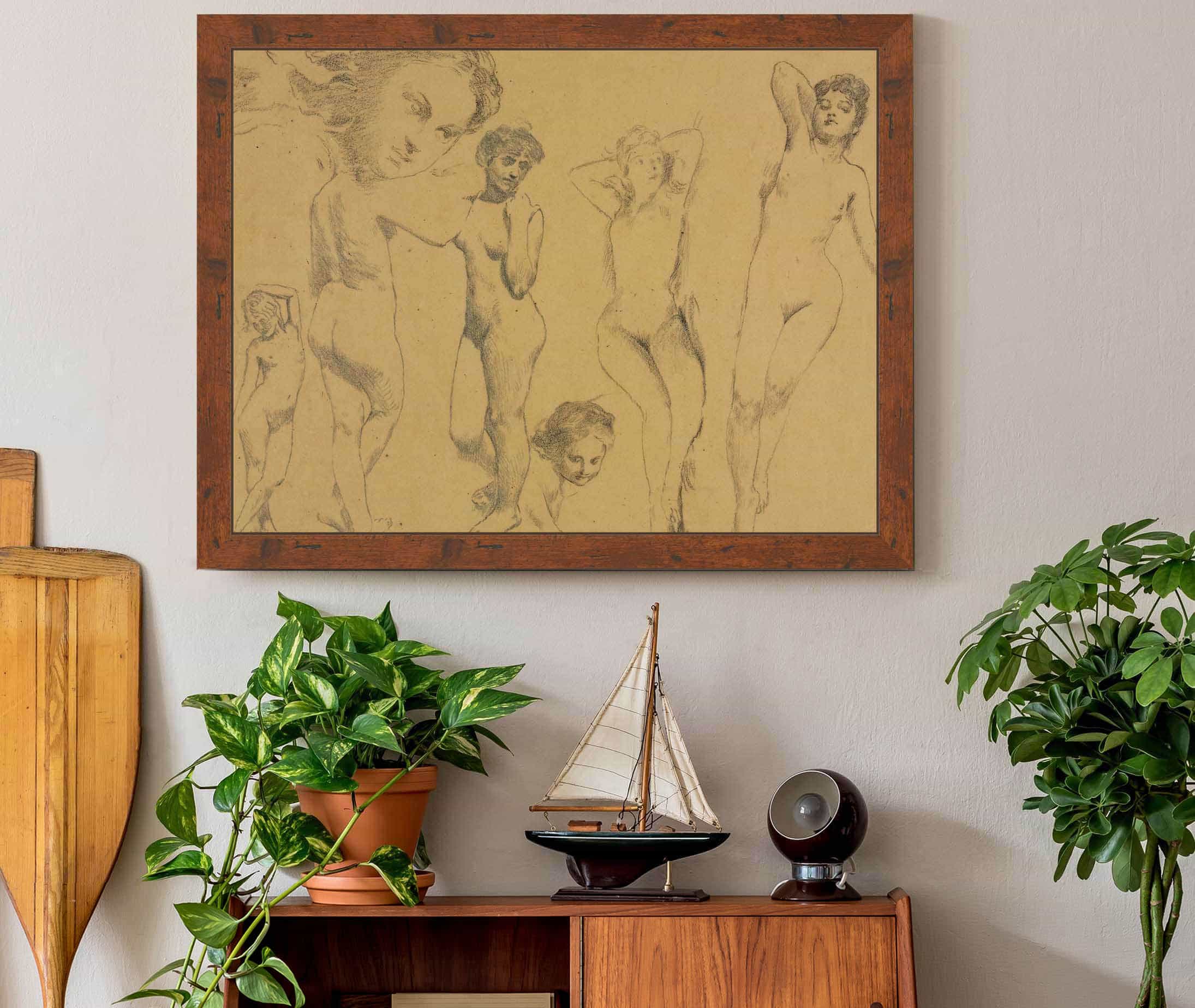 Studies Of Female Nudes by Henri Fantin Latour - Image 3