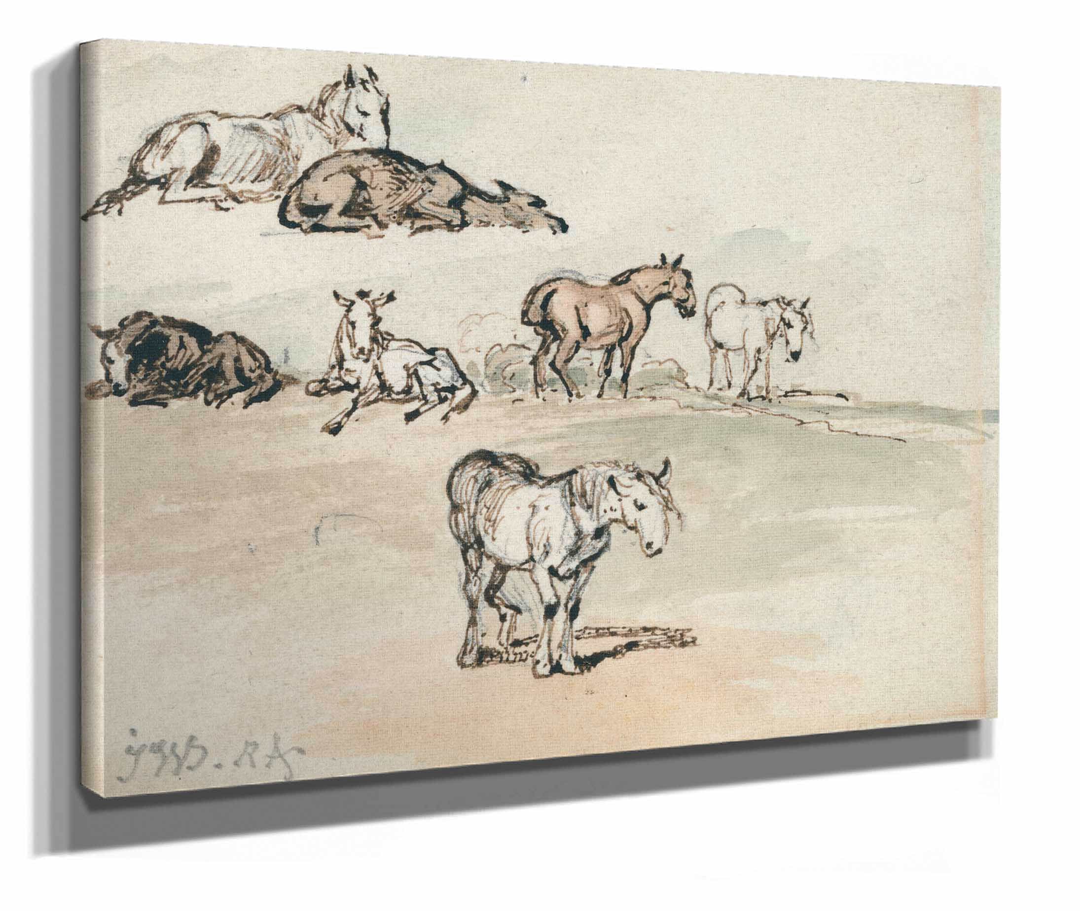Studies Of Horses by James Ward - Image 2