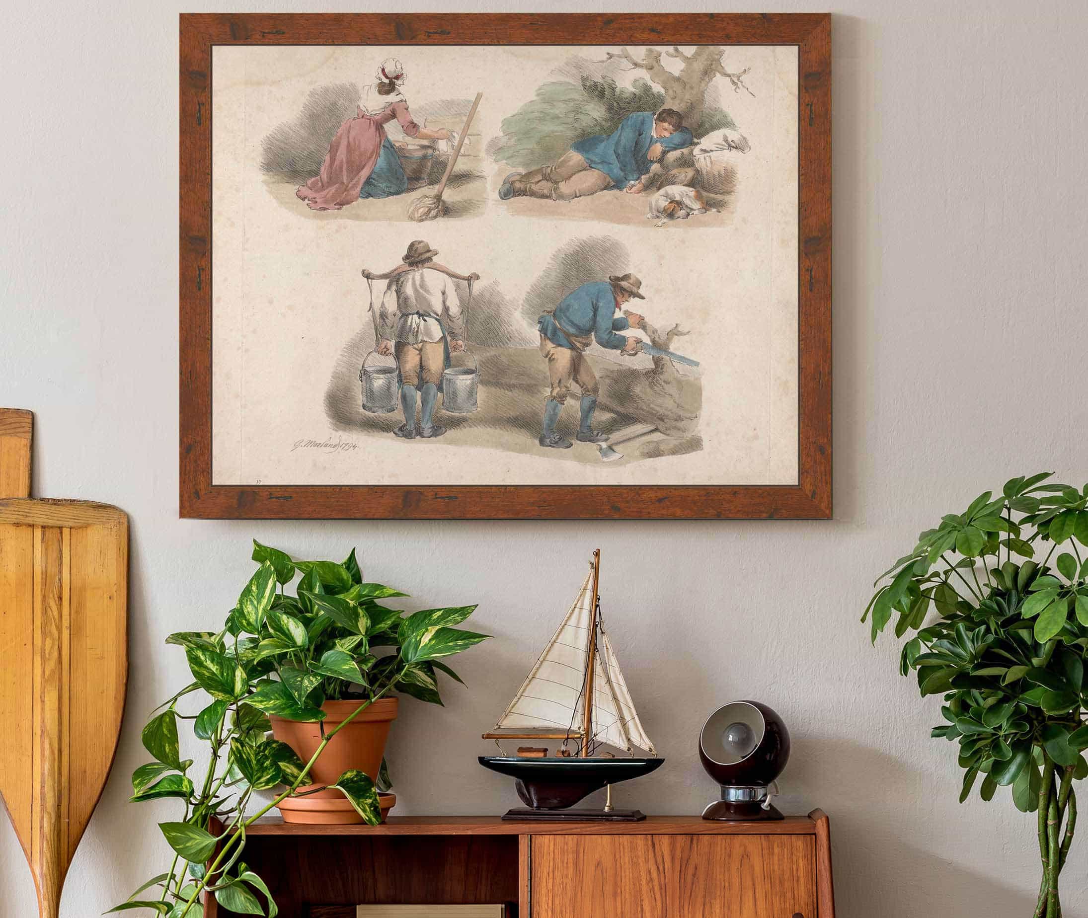 Studies Of Laborers by George Morland - Image 3