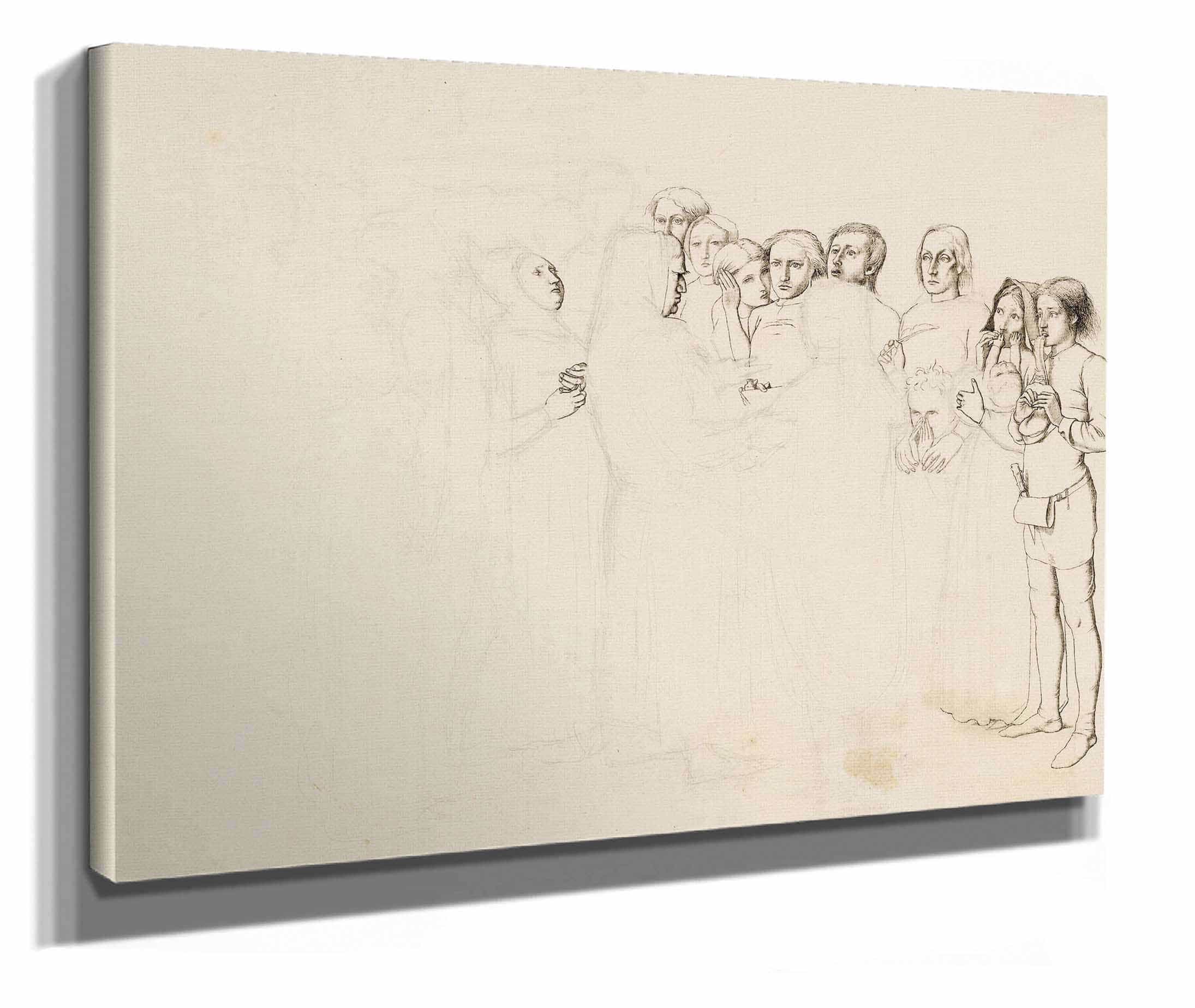 Study For A Baron Numbering His Vassals by Sir John Everett Millais - Image 2