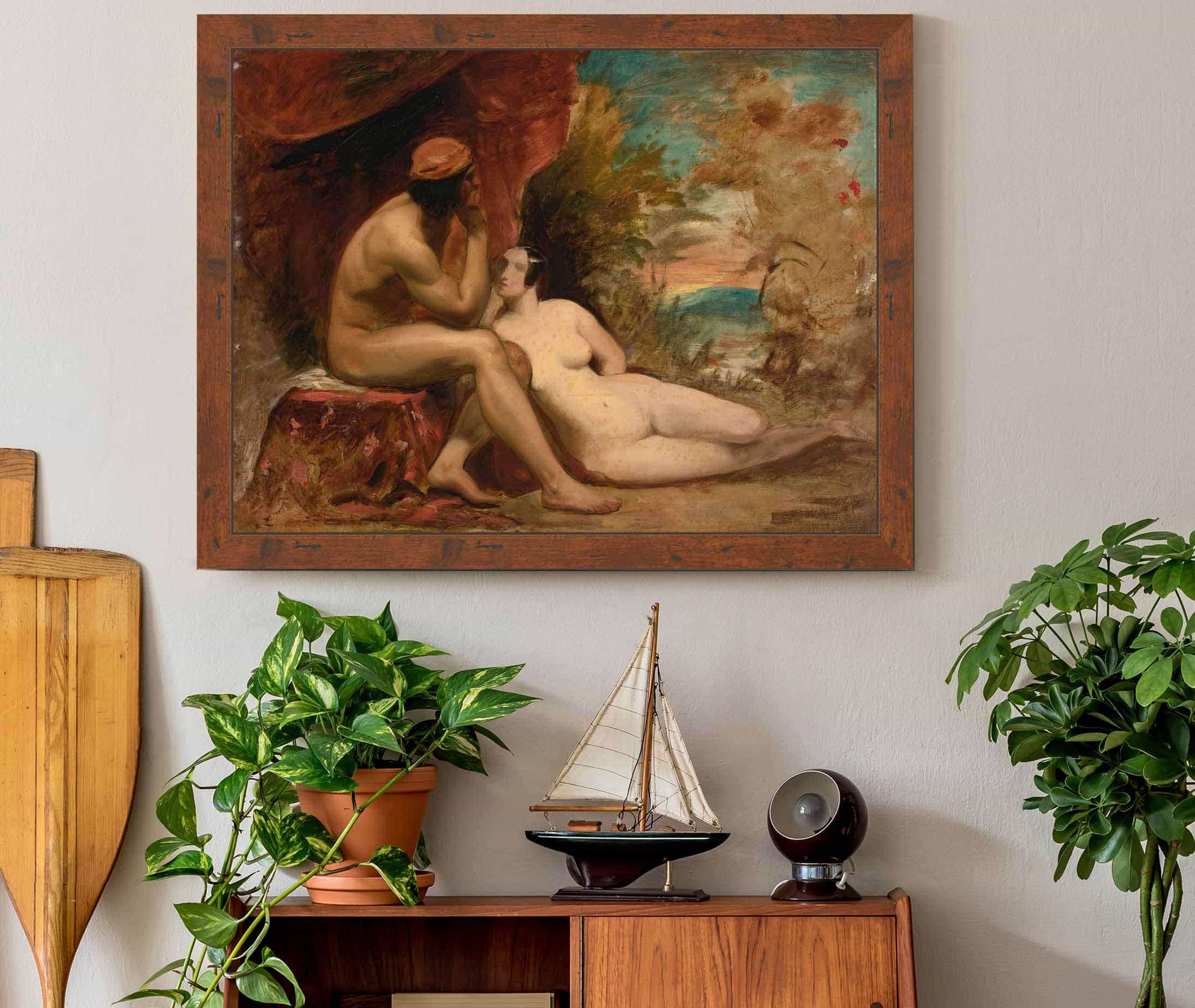 Study For A Family Of The Forests by William Etty - Image 3