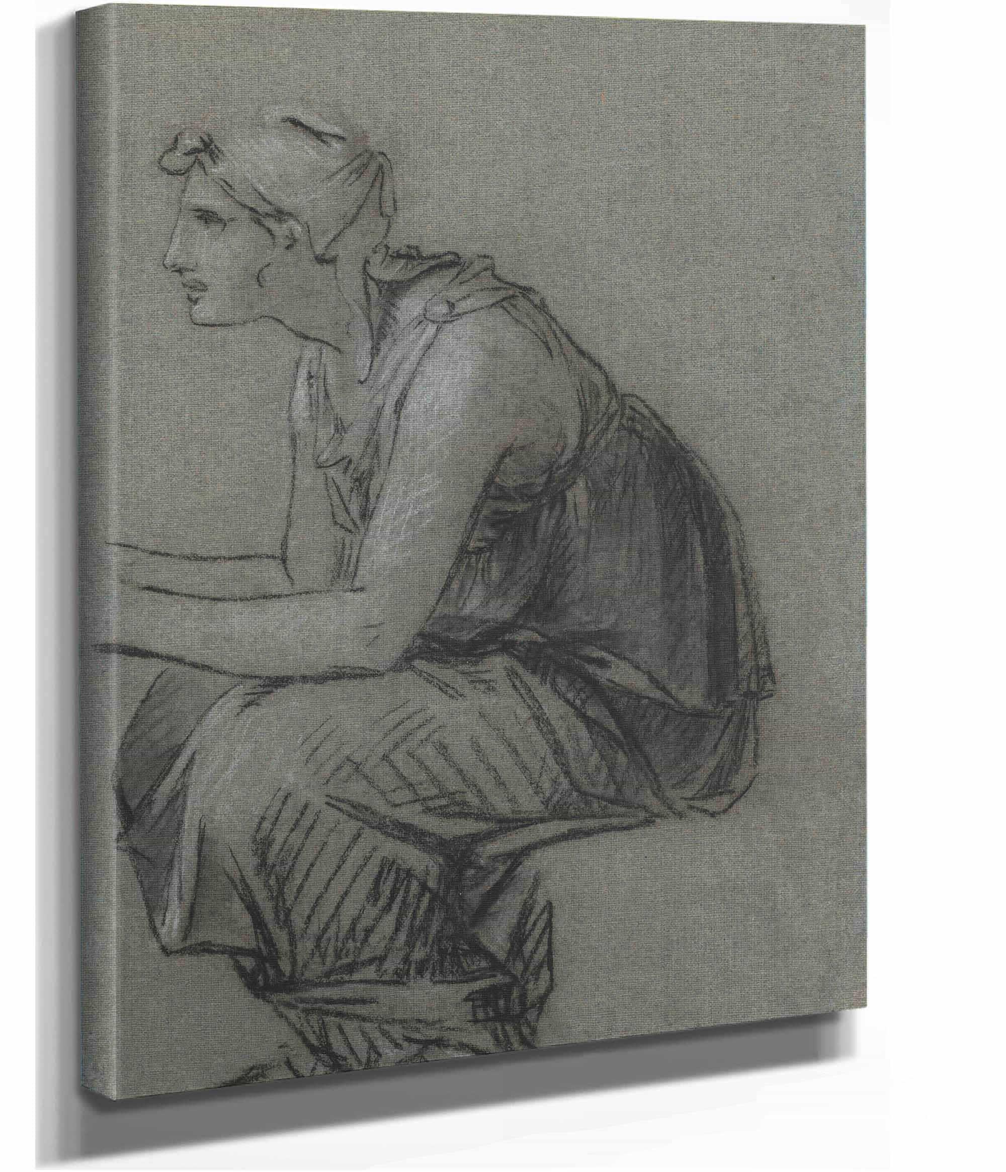 Study For Astyanaxs Nurse by Pierre Paul Prudhon - Image 2