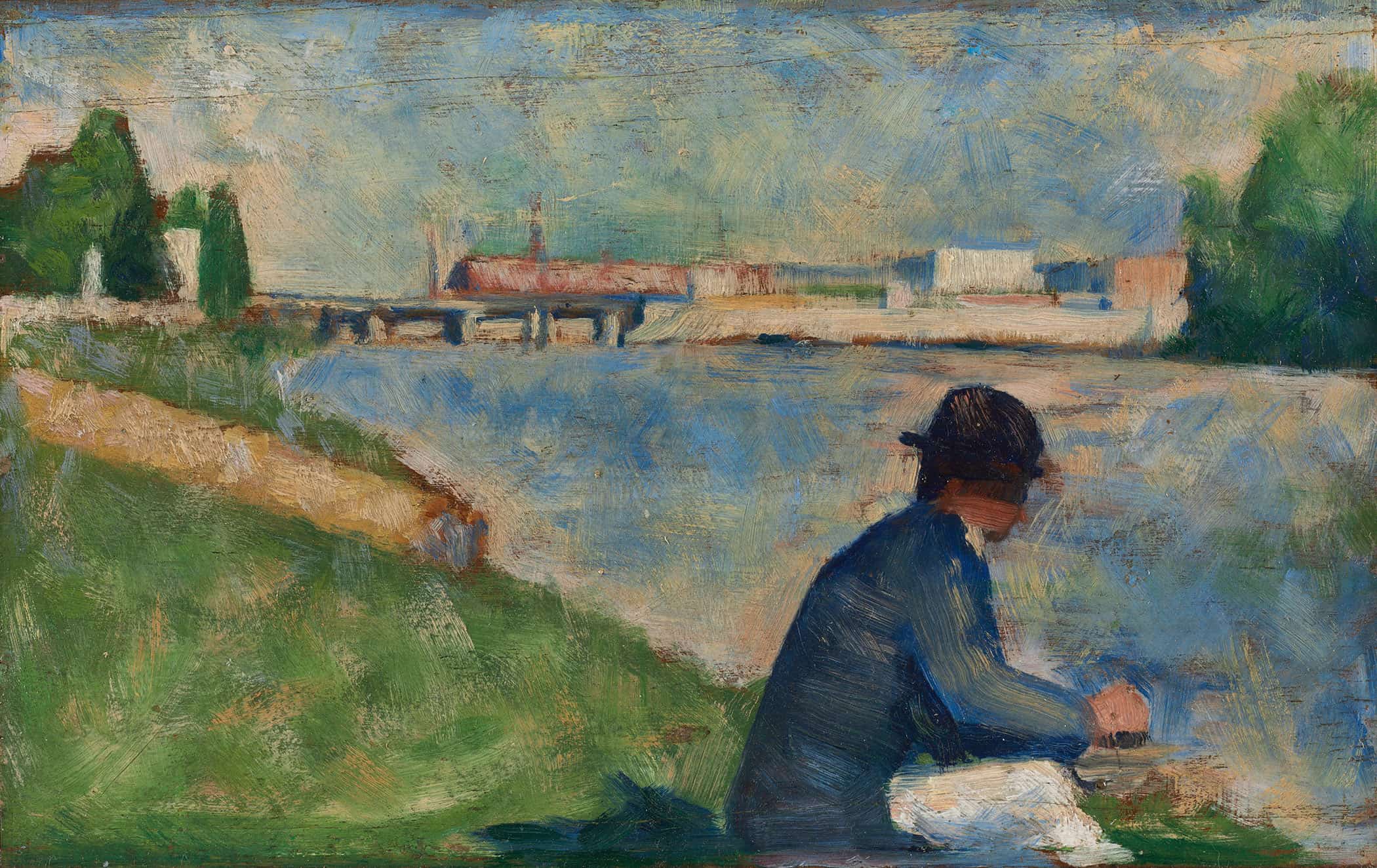 Study For Bathers At Asnieres by Georges Seurat - Image 2