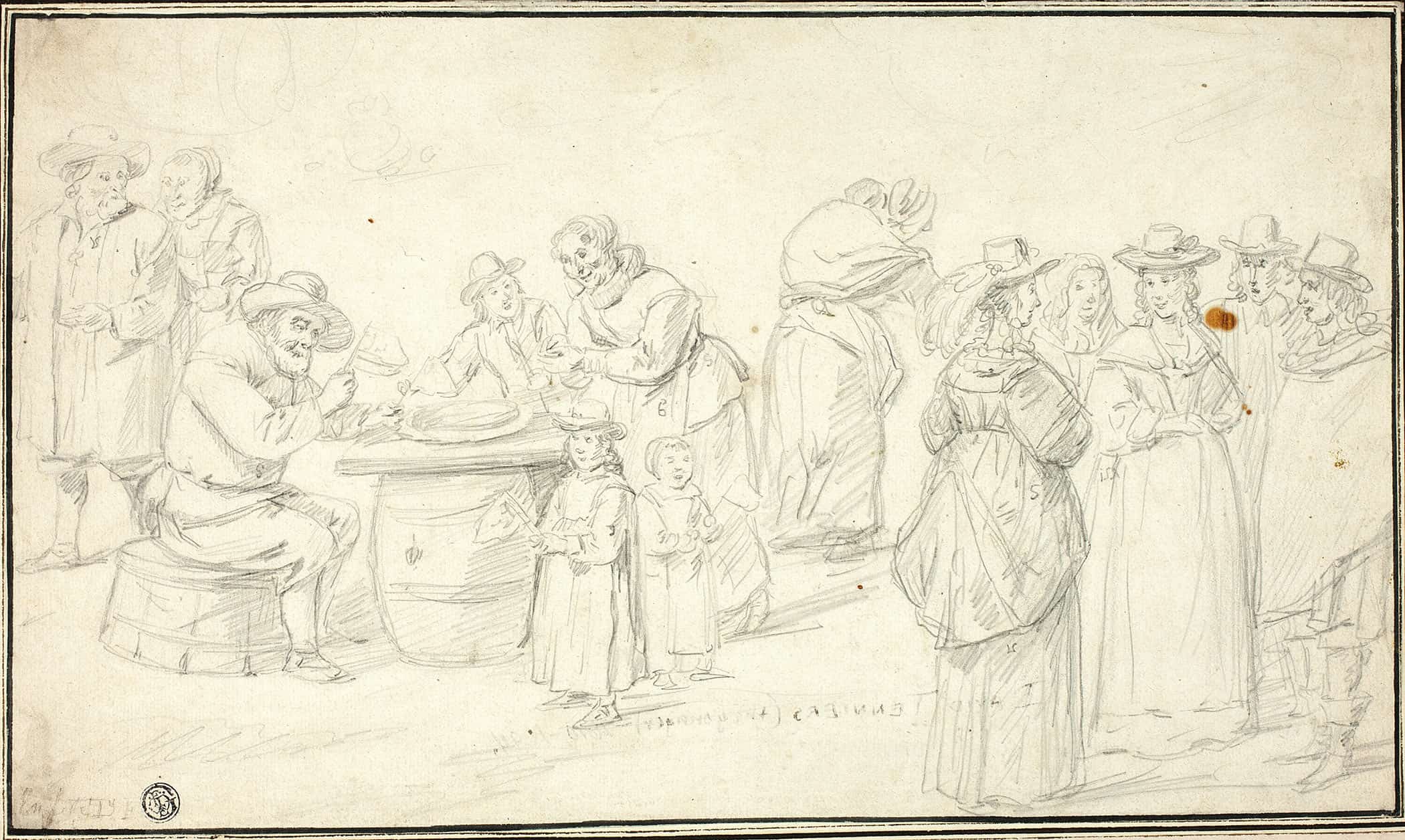 Study For Country Festival Near Antwerp by David Teniers The Younger - Image 2