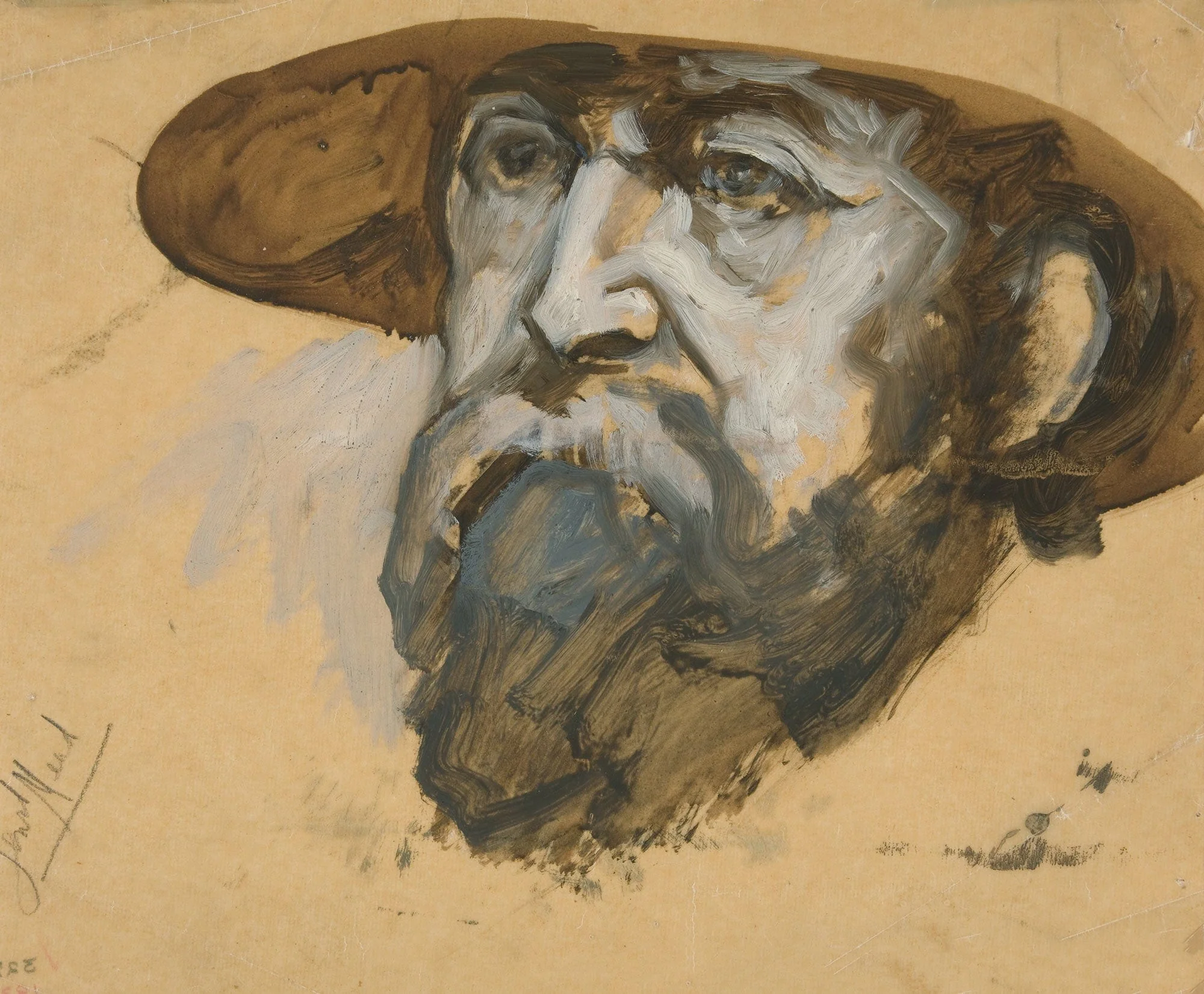 Study For General Meade by Edwin Austin Abbey - Image 2