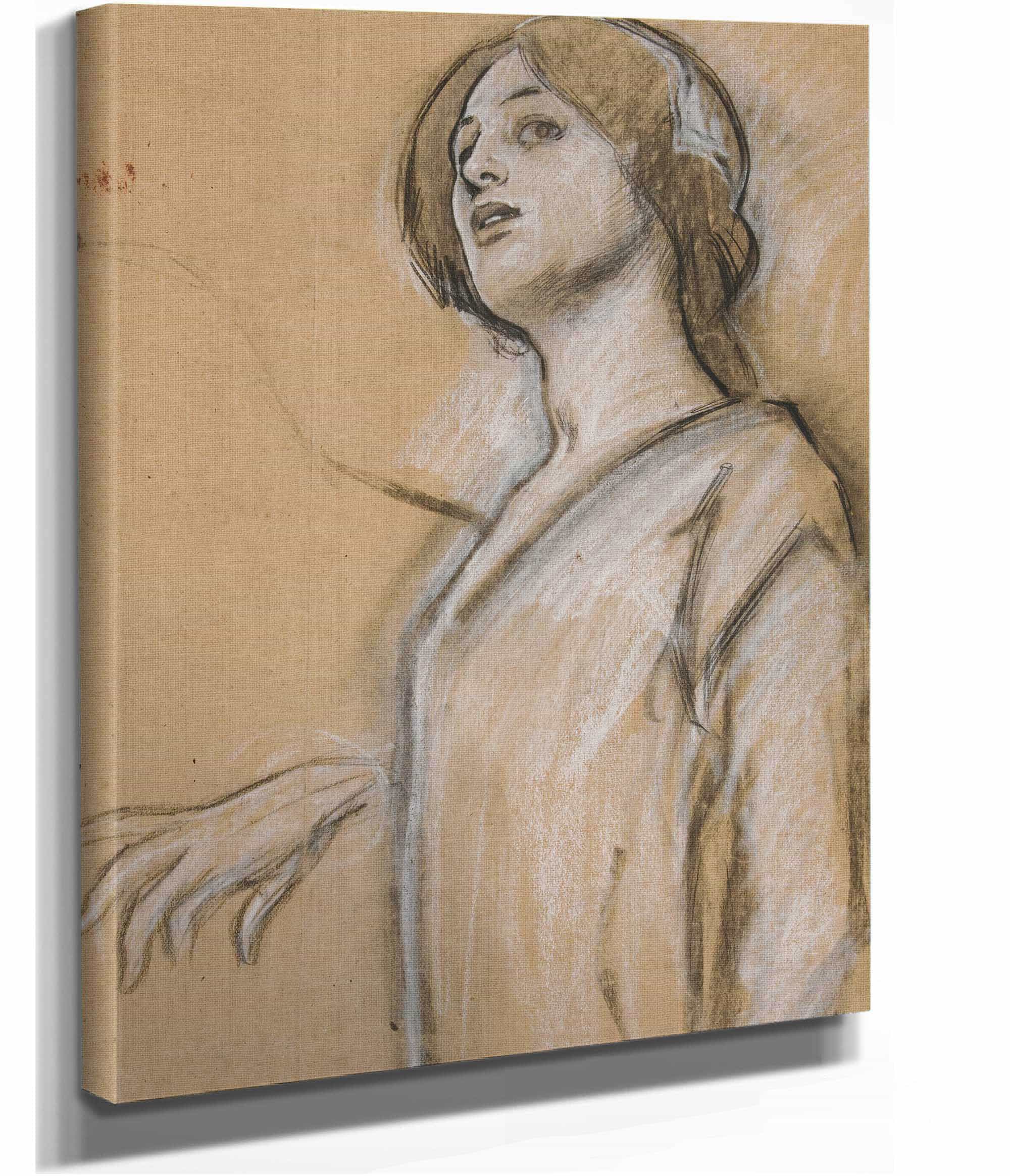 Study For Isabella The Catholic Oil Painting by Edwin Austin Abbey - Image 2