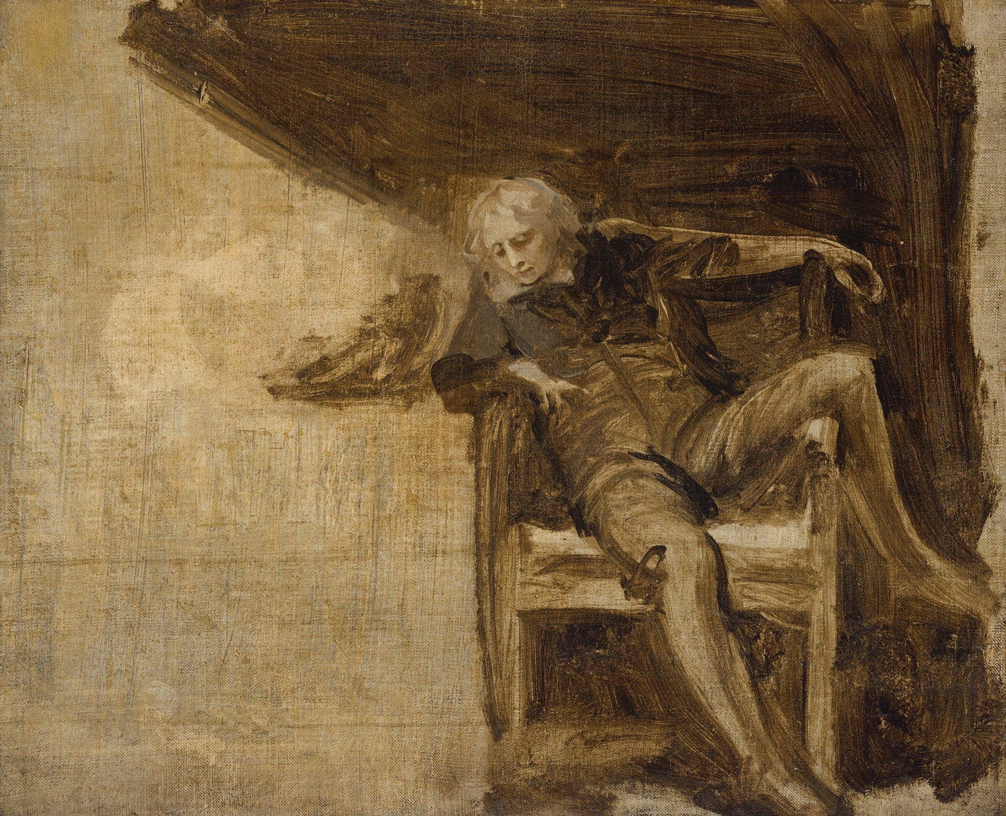 Study For Milton And His Daughters by George Romney - Image 2