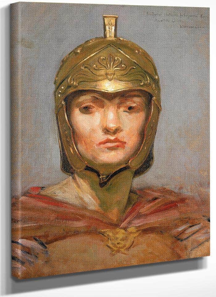 Study For Mural For Appellate Court Building, New York; Statute Law, Helmet For Figure Of Force By Miners In The Sierras